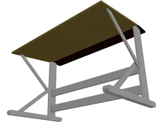 Desk 3D Model