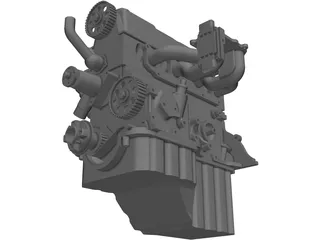 Ford 2.3 Engine 3D Model