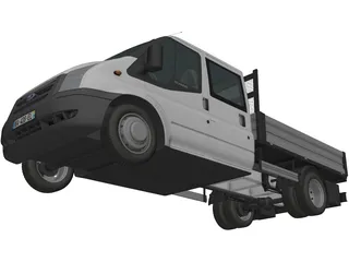 Ford Transit Benne Double Cabine 3D Model