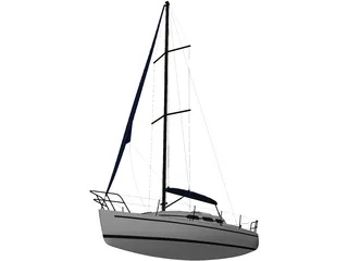 Sailboat Yacht 3D Model