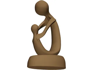 Abstract Sculpture Statue 3D Model