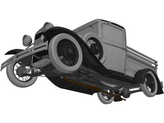 Ford Model A Pickup (1930) 3D Model