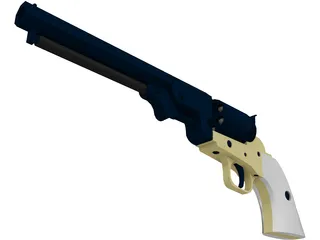 Colt Army Revolver 3D Model