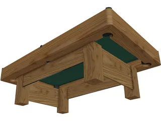 Pool Table 3D Model