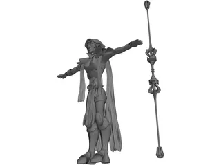 Female Character 3D Model