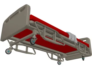 Bed Hospital 3D Model