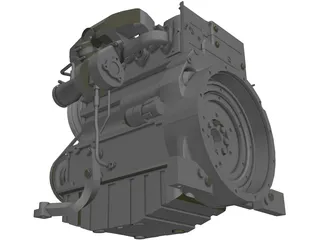 Deutz Turbo Diesel Engine (2011) 3D Model