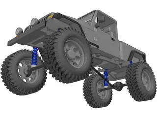 Jeep Brute Pickup (2011) 3D Model