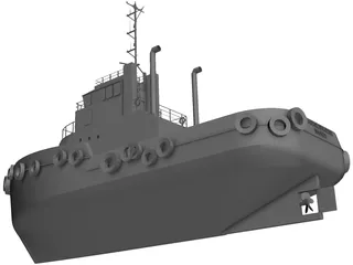 Sydney Tug Boat 3D Model