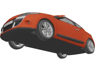 Renault Megane Coupe 3D Model