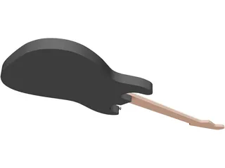 Fender Stratocaster Guitar 3D Model