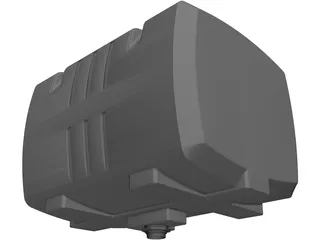 Water Tank Square 100 Gallon 3D Model