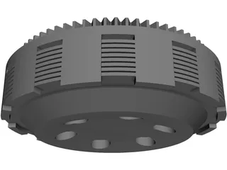 Clutch Motorcyle 3D Model