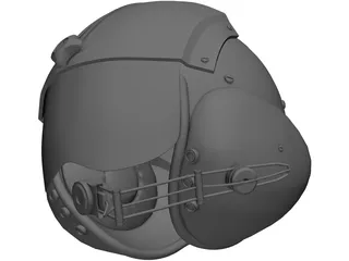 Pilot Helmet 3D Model