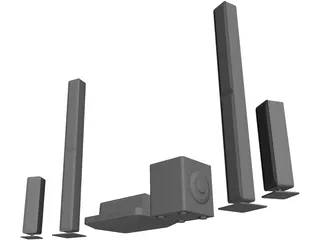 Goldleaf RX3 Speakers 3D Model