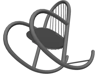 Chair Rocker 3D Model