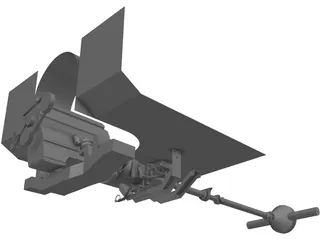 Chevrolet Van W124 300D Engine 3D Model