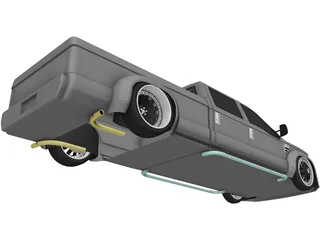 Ford F-350 Truck [Tuned] 3D Model