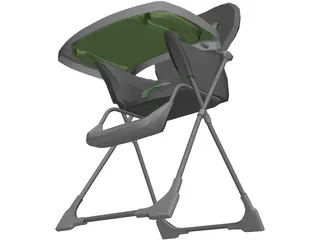 Baby Highchair 3D Model