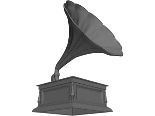 Gramophone 3D Model