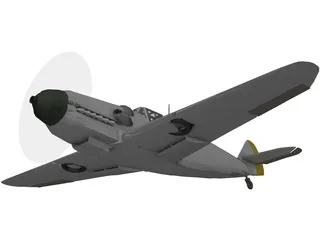 Messerschmitt BF-109G6 3D Model
