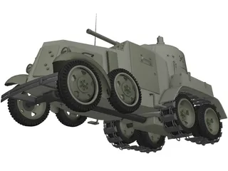 BA-10 Winter 3D Model