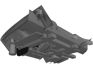 Honda Civic Engine 3D Model