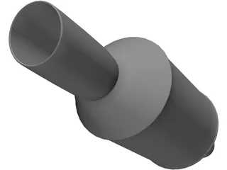 GReddy Style Muffler 3D Model