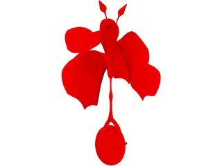 Flower Wheel 3D Model