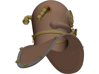 Mark V Diving Helmet 3D Model
