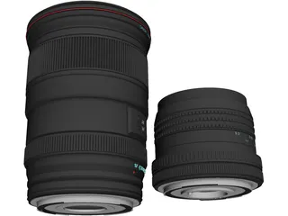 Canon Lenses 3D Model