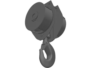 Crane Hook 15ton 3D Model