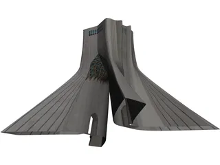 Tehran Azadi Square Tower 3D Model
