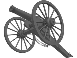 Napolean Cannon 3D Model