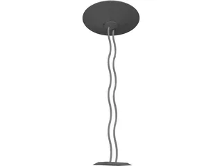 Lamp Floor Wave 3D Model