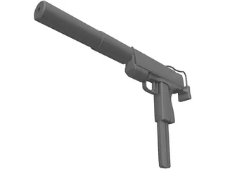 Uzi Silent 3D Model