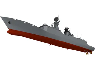 Type 054A Frigate 3D Model