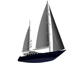 Sailboat 3D Model