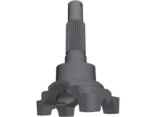 Transmission Yoke - Driveshaft 3D Model