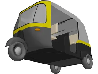 India City Car 3D Model