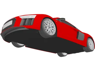 Audi R8 V10 Plus (2016) 3D Model