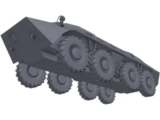 BTR-70 3D Model