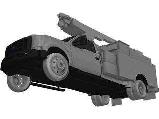 Ford F-450 Ultility Truck 3D Model