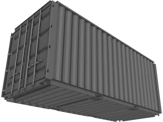 Shipping Container ISO 20ft 3D Model