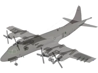 Lockheed P-3C Orion 3D Model