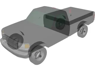 Ford F-350 Pickup (1993) 3D Model