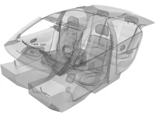 Interior Lexus ES 300 (1997) 3D Model