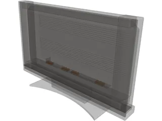 Plasma LCD Flatscreen TV 3D Model