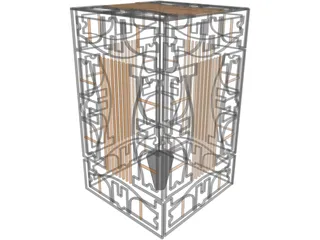 Golden Cage 3D Model