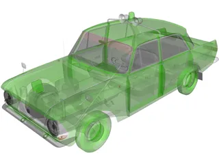 AZLK Moskvitch 412 (1972) 3D Model